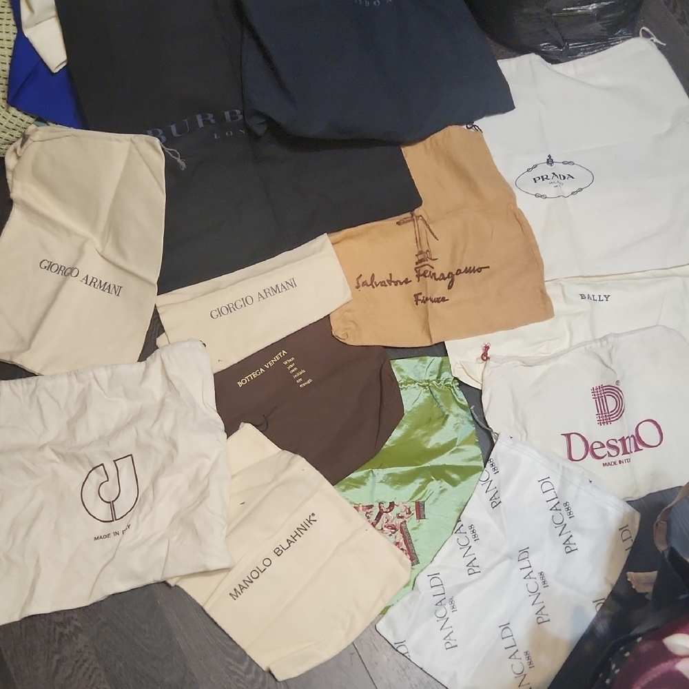 Designer Dust Cover Bags Lot